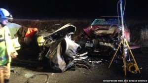Car crash with singers son