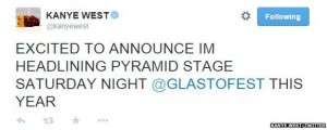Headliner for Glastonbury 2015