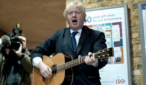 Boris Johnson plays with a capo doh